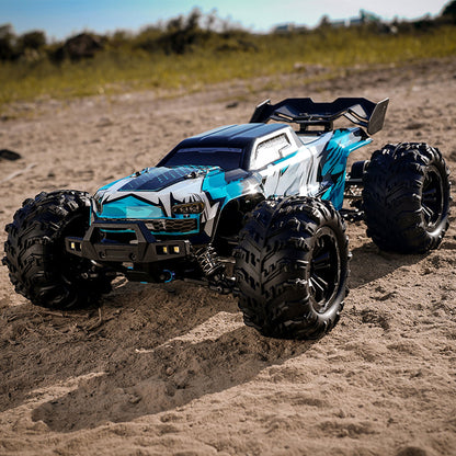 1/16 RC Pickup Truck Q117 4WD Fernbedienung Hochgeschwindigkeits-Geländewagen 70km/h RTR Batterie Bürstenloser Motor ESC Hubrad