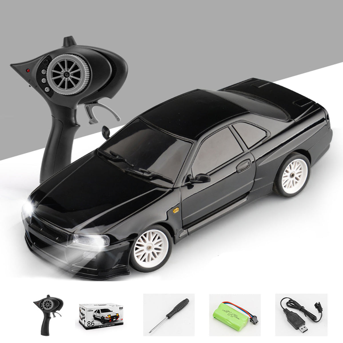 TOUCAN RC HOBBY LDRC A99 1/18 RWD RC Car Drift Car Remote Control Racing Vehicles Model Lights With Simulated Metal Shell Nylon Drive Shaft Chassis