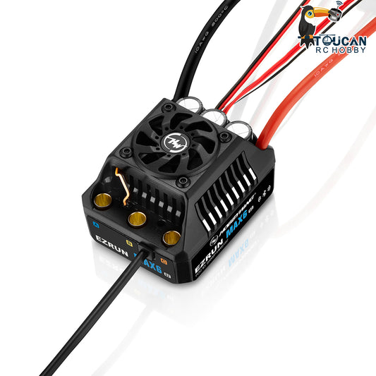 TOUCAN RC HOBBY Hobbywing Waterproof Brushless ESC EZRUN MAX6 200A G2 for 1/6 1/7 RC Crawler Vehicle Remote Control Climbing Car DIY Parts Model