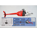 2.4G RC Scale FlyWing BELL 206 Helicopter 4 Blade Rotor Remote Control Aircraft GPS Brushless Motor Battery RTF Smart Drone Gift