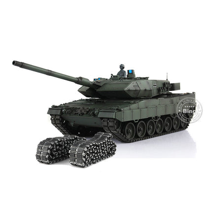 Henglong TK7.0 Leopard2A6 im Maßstab 1/16, fahrbereit, ferngesteuerter BB-IR-Panzer, 3889 Lauf, Rückstoß, Metallkette, Gummi, Rauchgeräusch