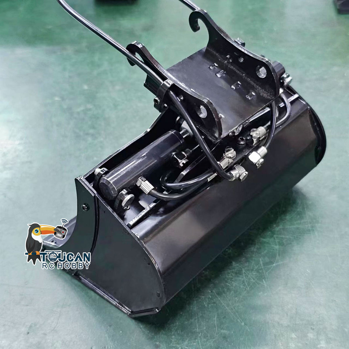 Metall lackierte Klaue, hydraulischer Teleskopausleger, kippbarer Eimer für MTM 1/14 RC Bagger 946 EC380, optionale Versionen 
