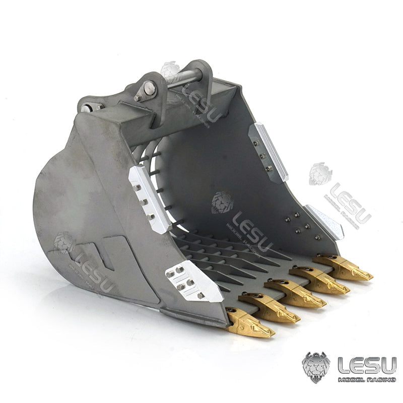 TOUCAN RC HOBBY LESU 1/14 RC Metal Hydraulic Aoue ET30H Wheeled Painted Excavator Heavy Ripper Hydraulic Crusher fork Bucket B