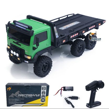 TOUCAN RC HOBBY Fast  Free Shipping 1/18 Remote Control Flatbed Truck 6*6 Electric RC Off Road Vehicle Model Metal Chassis Gear Light System Flysky Radio No Sounds