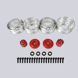 JDM Metal Rear/Front Wheelhub/Guard Rim for 1/14 RC Tractor Truck DIY Model Radio Control Engineering Vehicle Events