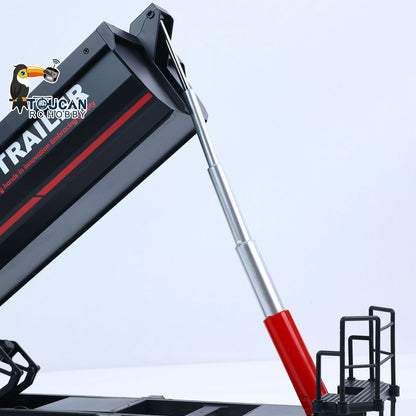 HUINA 1/18 Electric Lifting Remote Control Semi Dump Trailer for RC Tractor Truck 1501 Tail Light Support Leg No Sound System