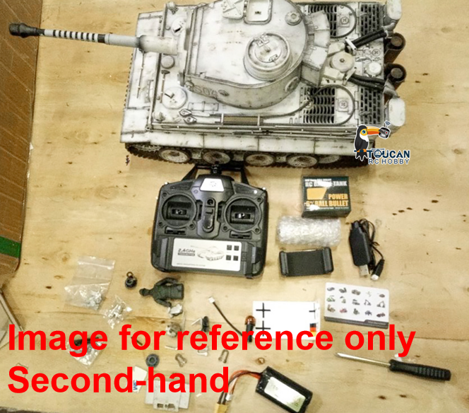Fast Free Shipping Second Hand EU Stock German Tiger I RC Tank 1/16 Heng Long Upgrade 7.0 FPV 3818 Manual Spray Tanks