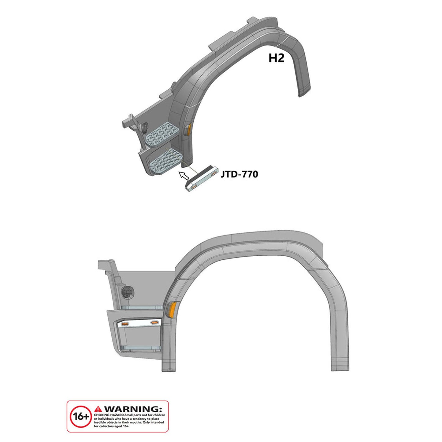 3V-5V Fußpedal Licht Metall LED Lampe für 1:14 DIY TAMIYA Fernbedienung Traktor Lkw 770S 56368 56371 RC Lkw Modell Fahrzeug