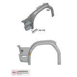 3V-5V Fußpedal Licht Metall LED Lampe für 1:14 DIY TAMIYA Fernbedienung Traktor Lkw 770S 56368 56371 RC Lkw Modell Fahrzeug