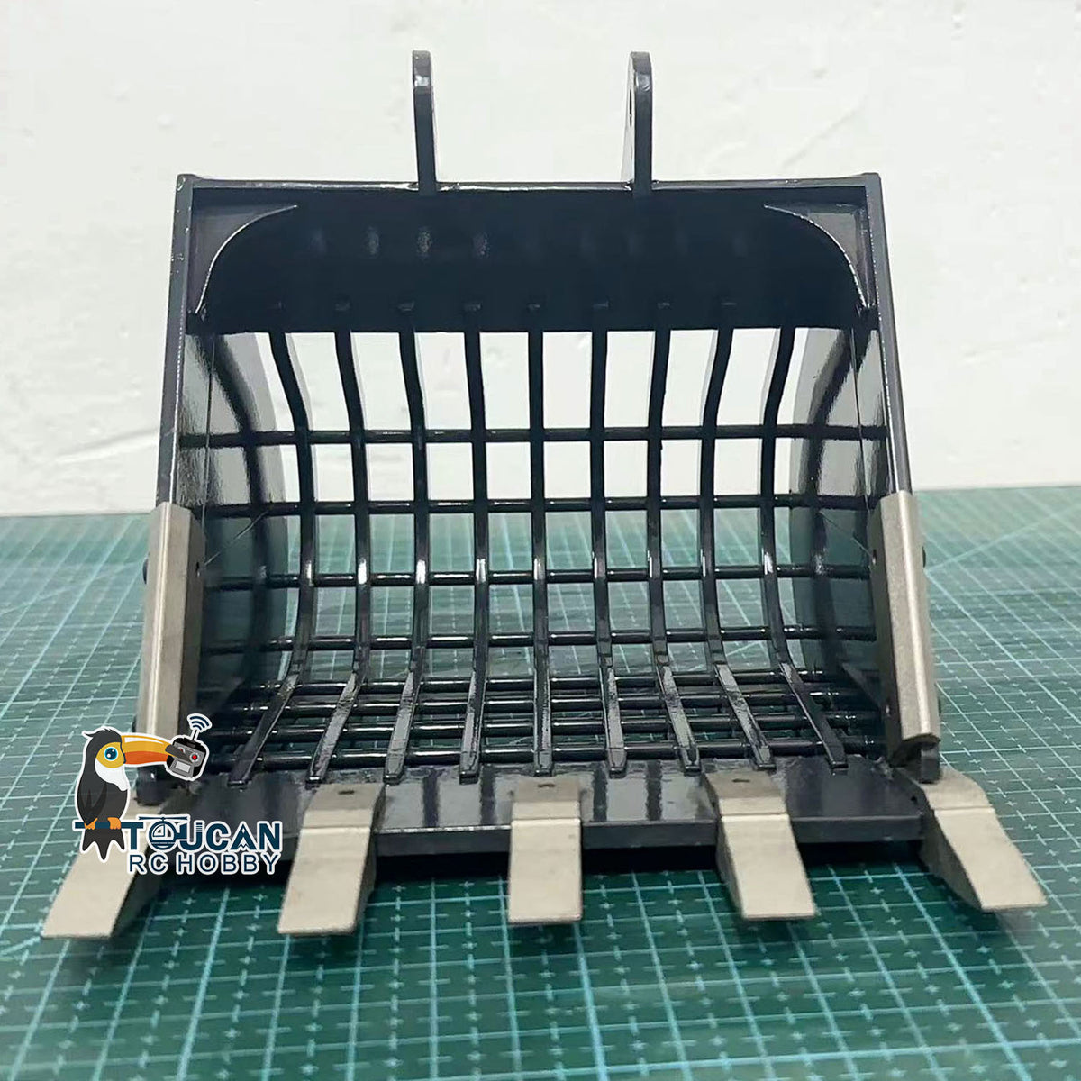 Metall-Schnellkupplungsgittereimer für 1/12 RC-Hydraulikbagger, ferngesteuerte Bagger, H3, P3, ZX36H, PC36