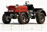 Pre-Order MD 009 RC Truck Remote Control Walking Tractor 2-Speed Transmission Brushed ESC CNC Metal Axles Model