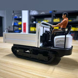 Metal 1/14 Remote Control Hydraulic Crawler Dump Truck RC Tipper Model Engineering Vehicle Light Sound System Effect Flysky Radio