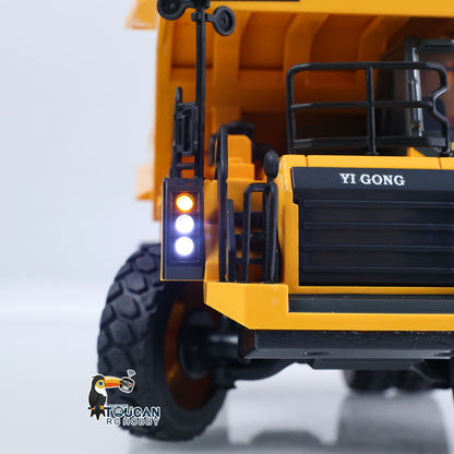 TOUCAN RC HOBBY SOLD OUT Ready To Run 1/50 Electric Remote Control Dump Mining Truck RC Construction Vehicle Tipper Model Lights Sounds Effect USB Cable