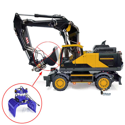 TOUCAN RC HOBBY MTM EC380 Metal 1/14 RC Hydraulic Excavator 8-way Reversing Valve FlySky PL18EV Radio Controller for Engineering Vehicle Enthusiasts