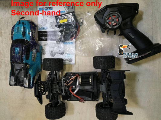 Fast Free Shipping Second Hand EU Stock SCY 18101 Muti-Terrain 1/18 2.4GHz Sync Remote Control Off Road Vehicle PVC Body RC Electric Big Tire Truck Wheelie Bar LED Light
