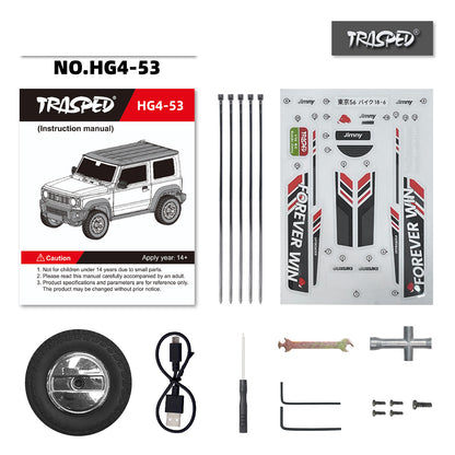HG 1/16 4x3 RC Geländewagen Elektro Ferngesteuertes Crawler Kletterauto Sound Licht Rauch Lackiert Zusammengebaut 