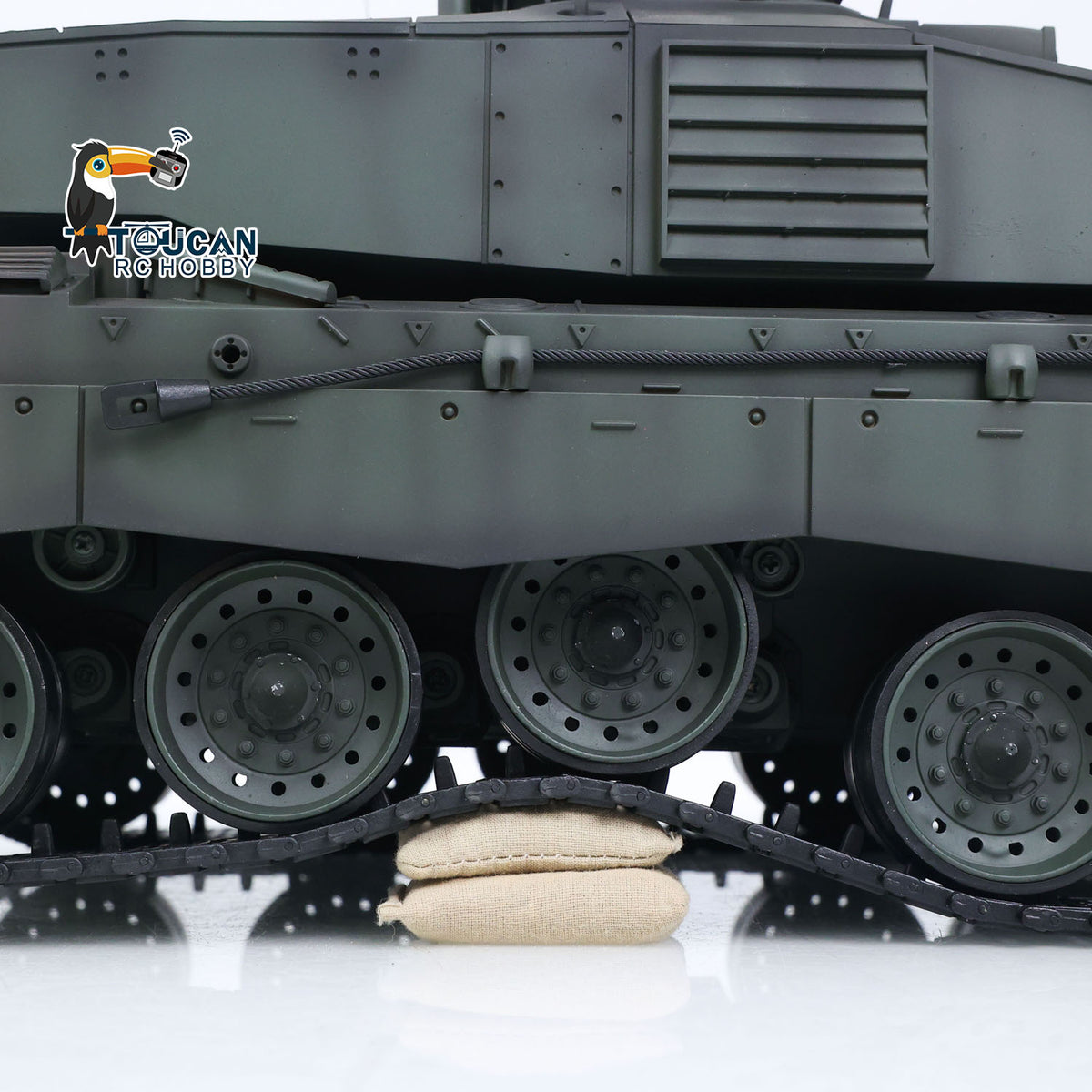 TOUCAN RC HOBBY Henglong 1/16 TK7.0 Professional British Challenger II 3908 RTR RC Tank 360 Degrees Turret BB IR Smoke Metal Tracks Sprockets Idlers Road Wheels Gearbox