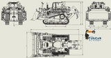 Pre-Order Deposit! ! 1/14 SuperFrog RC Bulldoer 776 Remote Control Construction Vehicle Model for Adult