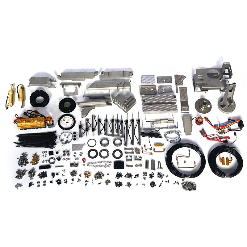 TOUCAN RC HOBBY LESU 1/14 8x8 Radio Controlled Metal Roll on/off Hydraulic Truck A0014 Crane Dumper Tipper Reversing Valve Motor Servo ESC DIY Car Model