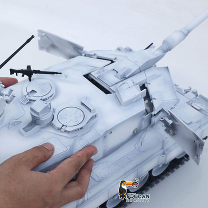 In Stock TOUCAN 1/16 Metal Remote Control Tank 3889 German Leopard A6 Turret 360 Rotation Barrel Recoil and Lifting System Elevation Smoke Unit