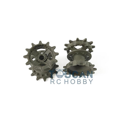 Plastic Tracks Sprockets Idler Road Wheels Accessories Pack For HL 1/16 Russian T90 3938 RC Vehicle Tank Replacement Parts