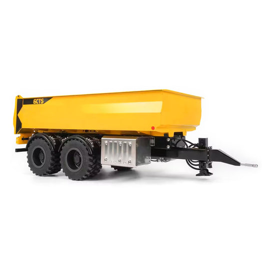 TOUCAN RC HOBBY 1/14 Dump Trailer W/ Hydraulic Pump Spring Supported Leg for 1/14 Radio Controlled Tractor Truck RC Digger Excavator LR914