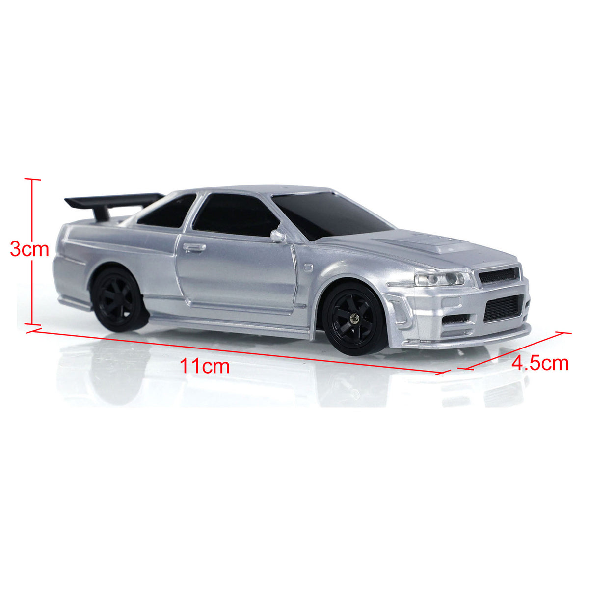 1:43 Ready to Run Drift Race Car Ferngesteuertes Spielzeugauto Allradreifen Leitkegel Hochgeschwindigkeits-Allradantrieb Emulierte Automodelle