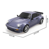 LDRC LD1898 1:18 2.4G RC Drift Car 10KM/H 4*2 Radio Control Racing Vehicles 911 Gyroscope Metal Drive Shaft Light RTR Battery