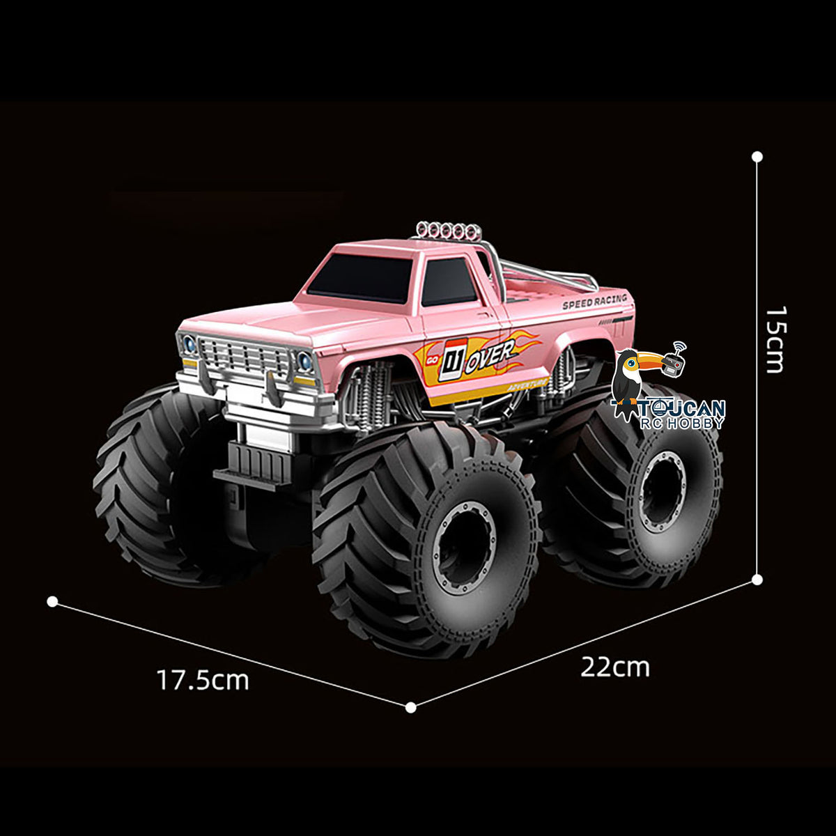 TOUCAN RC HOBBY JJRC 1/20 4WD Plastic Radio Control Off Road Vehicle Q245 Remote Control Waterproof Stunt Car All Terrain Amphibious Vehicle