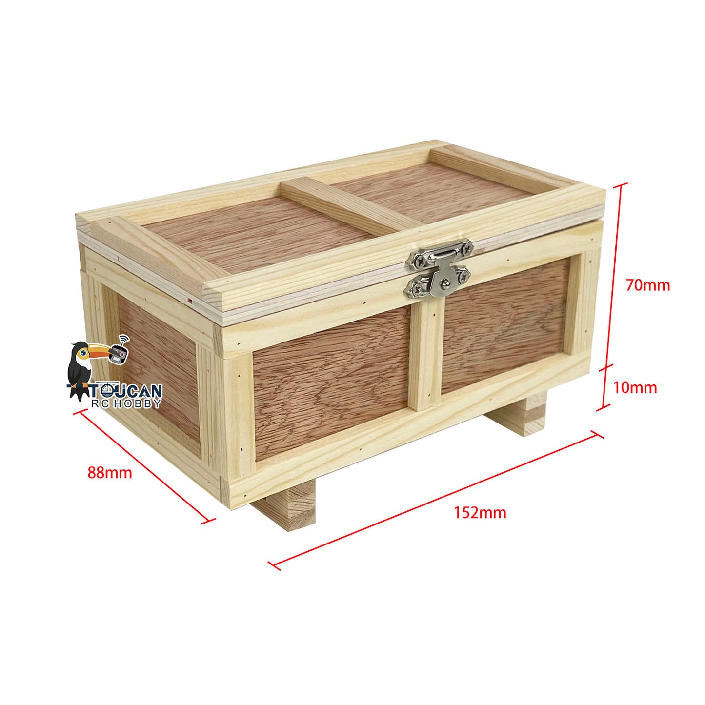 Holzkiste Modell für 1/14 1/12 RC LKW Hydraulischer Gabelstapler Baufahrzeuge Simulation Fahrzeug Hobby Modell DIY Teile
