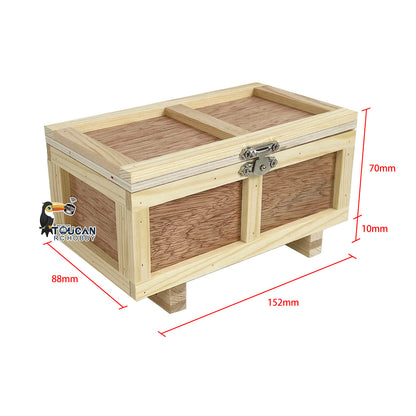 Holzkiste Modell für 1/14 1/12 RC LKW Hydraulischer Gabelstapler Baufahrzeuge Simulation Fahrzeug Hobby Modell DIY Teile