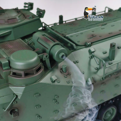 TOUCAN RC HOBBY Tongde 1/16 RC Armored Vehicle TD3.0 Infrared Combat Tanks 320degrees Rotating Gun Underwater Thruster Smoke Sound LED Lights