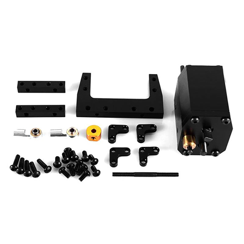 TOUCAN RC HOBBY JDM Metal Front Suspension System/Transfer Case/Oil Tank/ for 1/14 Remote Control Tractor Truck Construction Vehicles DIY Models Outdoor Enthusiasts