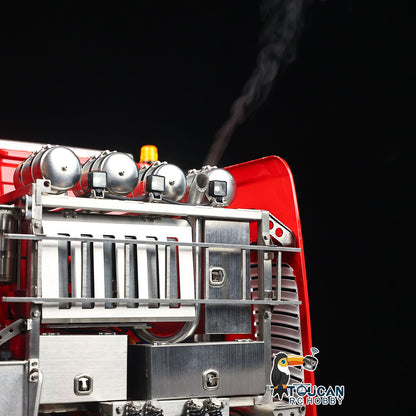 Side profile of 1/14 heavy duty 8x8 RC tractor truck assembled painted 
