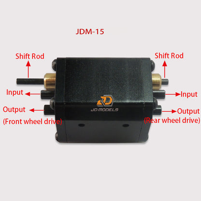 TOUCAN RC HOBBY JDM Metal Front Suspension System/Transfer Case/Oil Tank/ for 1/14 Remote Control Tractor Truck Construction Vehicles DIY Models Outdoor Enthusiasts