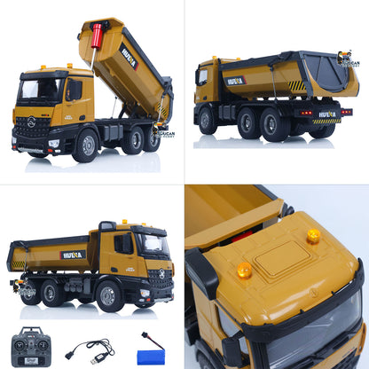 1/14 HUINA 1573 RC Tipper Truck Screw Drive Shaft and Gearbox Close Up