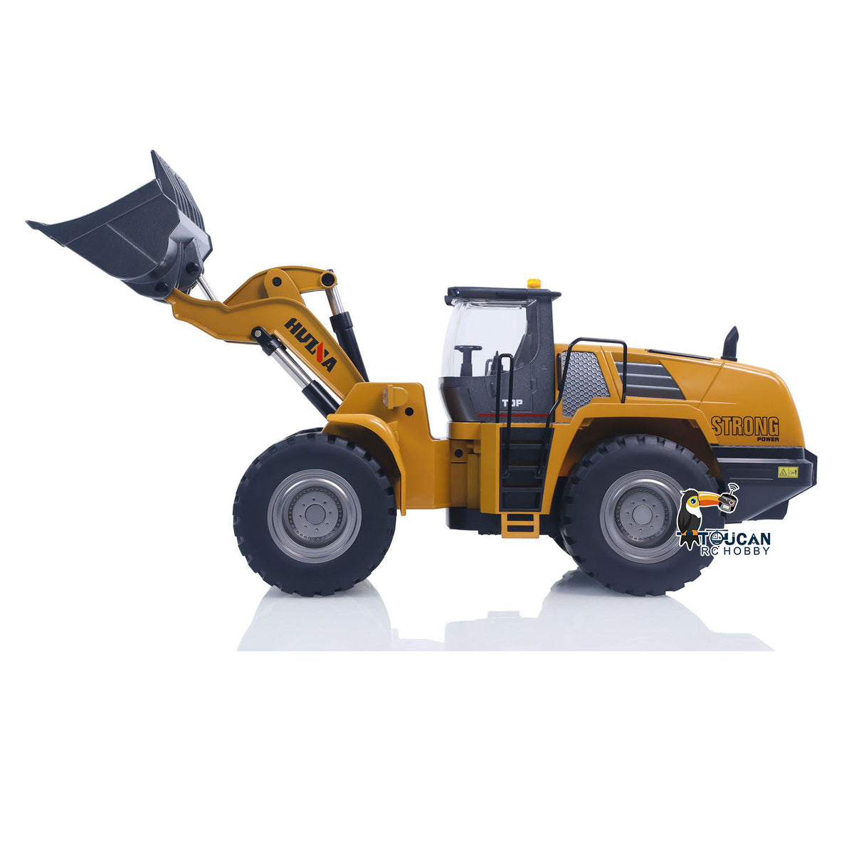 1/14 HUINA RC Wheel Loader 1583 Simultaneous 4 Actions Driving Bucket Push Arm Steering