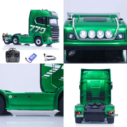 1/18 RC Tractor Truck HUINA 6x4 Chassis and Wheels Underneath View