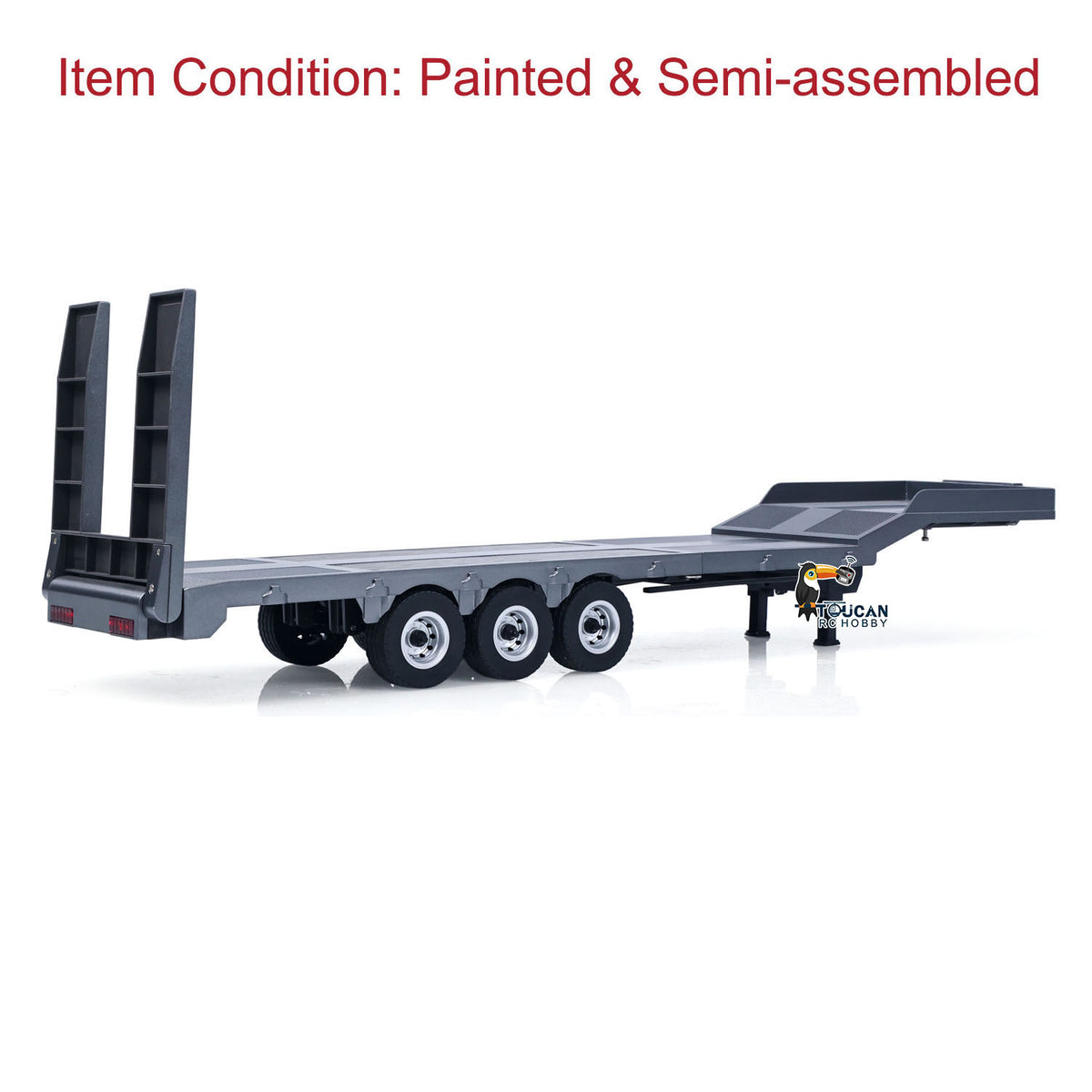 1/18 RC Flatbed Trailer HUINA 3.7V LiPo Battery and USB Charging Cable Included