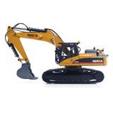 1/14 HUINA 1580 Upgrade RC Digger Electric 360° Rotating Shear Attachment Close Up Rear Angle