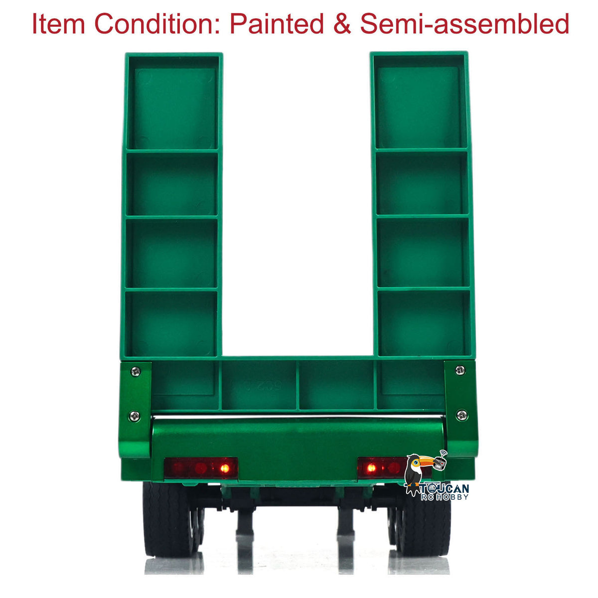  1/18 HUINA RC Semi Trailer Electric Tail Board Lowered Ramp Position Loading Mode