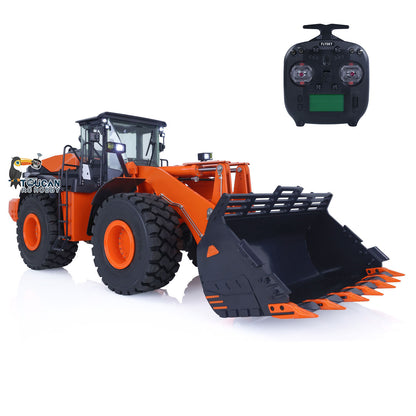 1/14 RC wheel loader left side complete with steel bucket