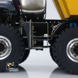 JDM 219 Metal 1/14 Dump Truck 10x10 Hydraulic Mining with U-Shaped High Bucket and 3-Speed Transmission including FS-i6S Radio Lights Sound Battery Charger