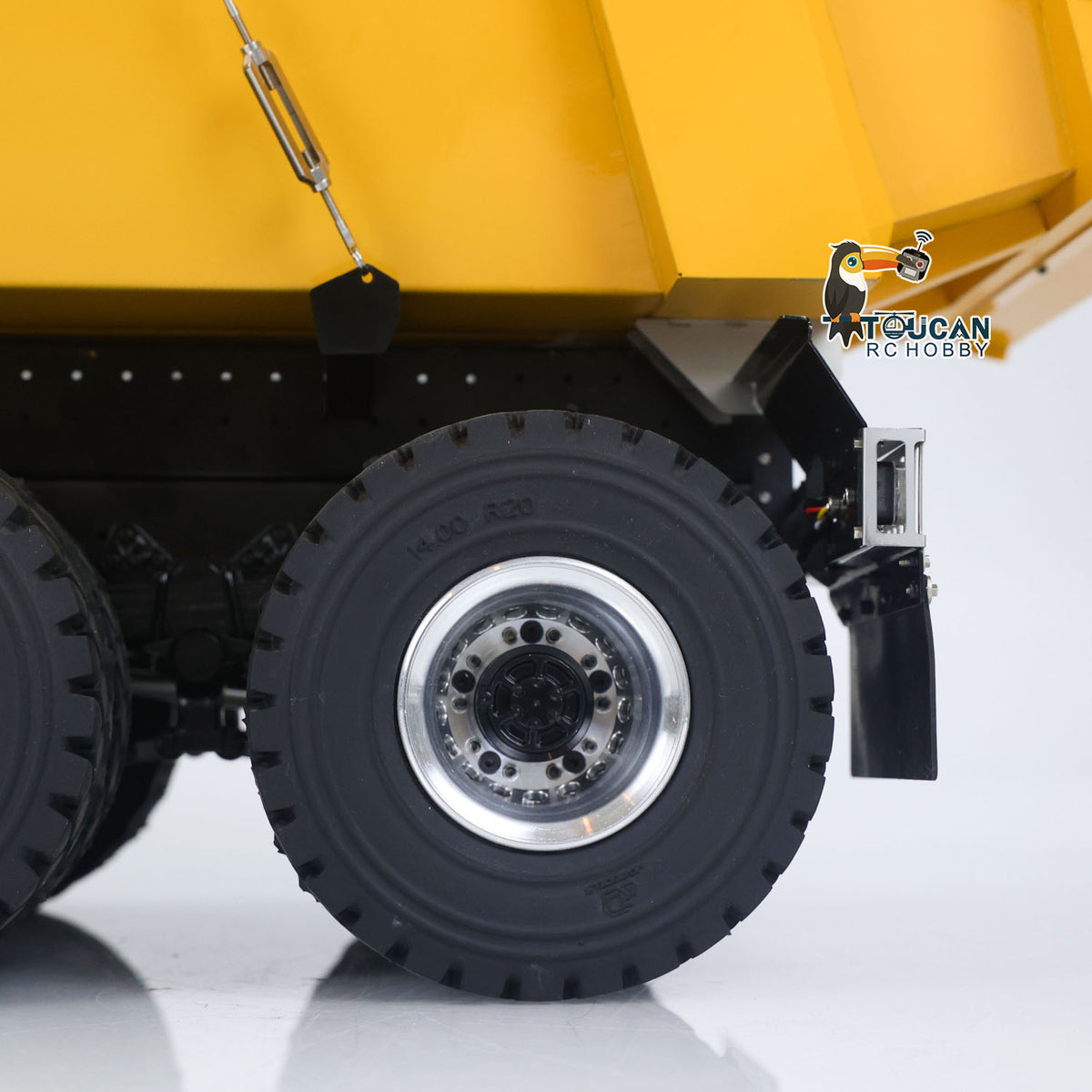 JDM 219 Metal 1/14 Dump Truck 10x10 Drive with Differential Locks and 3-Speed Metal Gearbox featuring Hydraulic Dump System and Sound Module Battery Included