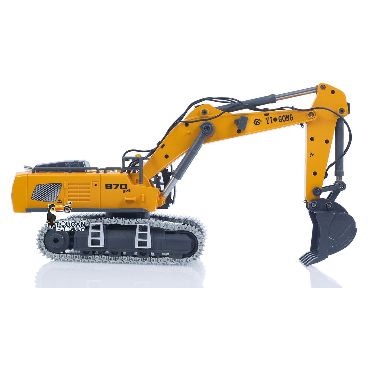 1/50 K970 RC Digger Arm Spotlights And Cab Top Warning Light Three Modes Close Up