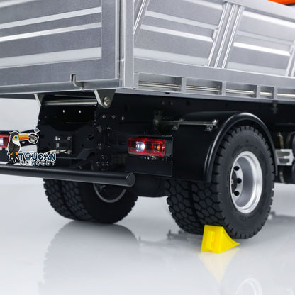 KABO 5701 Plastic Metal 1/14 Dump Truck with 2-Speed Transmission and Lead Screw Dump System featuring Integrated Sound Light Module and Remote Controller Battery Included