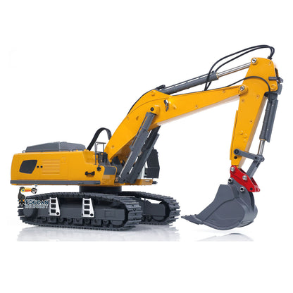 KABO 5901 Metal Plastic 1/18 Excavator with Electric Lifting System and Planetary Gearbox Drive featuring 3 Attachments and Flysky Transmitter with Battery