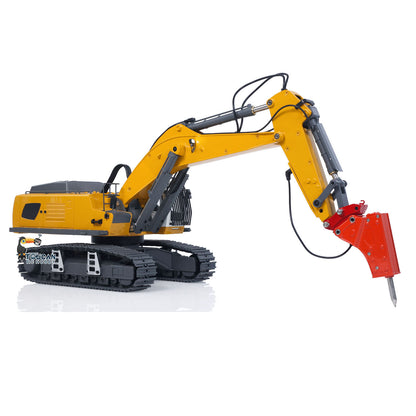 KABO 5901 Metal Plastic 1/18 Excavator Electronic Screw Lifting with Quick Coupler and Multi-Attachment Kit including Electric Hammer Ripper Grapple Battery and Charger