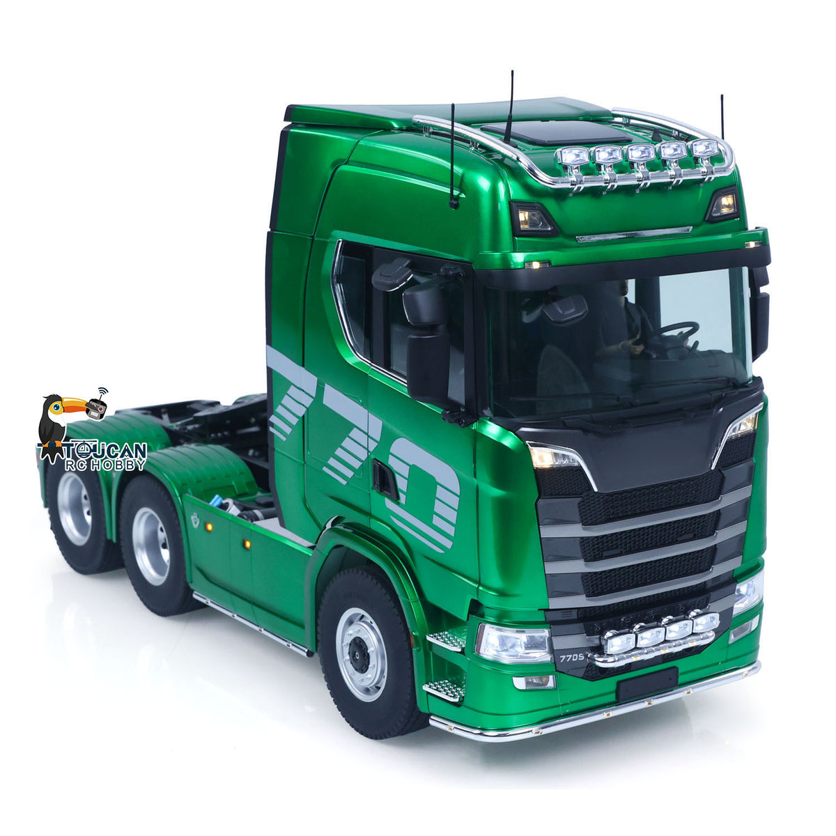 1/14 RC Semi Truck 6x6 Differential Lock with 2-Speed Gearbox KABO 770S