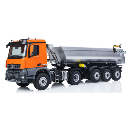 1/14 RC Dump Trailer Set For Kabolite 5801 Tractor Truck Screw Lifting Mechanism Rear Angle